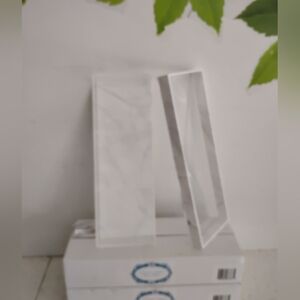 White and Clear Acrylic Bookends